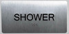 Shower Sign-Tactile Signs  Silver-Tactile Touch Braille Sign-Tactile Signs Shower Sign-Tactile Signs  Silver-Tactile Touch Braille Sign-Tactile Signs