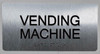 Vending Machine Sign-Tactile Signs  Silver-Tactile Touch Braille Sign-Tactile Signs Vending Machine Sign-Tactile Signs  Silver-Tactile Touch Braille Sign-Tactile Signs