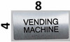 Vending Machine Sign-Tactile Signs  Silver-Tactile Touch Braille Sign-Tactile Signs Vending Machine Sign-Tactile Signs  Silver-Tactile Touch Braille Sign-Tactile Signs