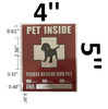 Pets Inside - Please Rescue Our pet BUILDING SIGN Pets Inside - Please Rescue Our pet BUILDING SIGN