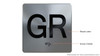 Ground (GR) Floor Elevator Jamb Plate Sign Ground (GR) Floor Elevator Jamb Plate Sign