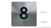 11TH Floor Elevator Jamb Plate Sign- with Braille and Raised Number-Elevator Floor Number Sign- 11TH Floor Elevator Jamb Plate Sign- with Braille and Raised Number-Elevator Floor Number Sign-