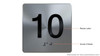 10TH Floor Elevator Jamb Plate Sign- with Braille and Raised Number-Elevator Floor Number Sign- 10TH Floor Elevator Jamb Plate Sign- with Braille and Raised Number-Elevator Floor Number Sign-