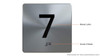 9TH Floor Elevator Jamb Plate Sign- with Braille and Raised Number-Elevator Floor Number Sign- 9TH Floor Elevator Jamb Plate Sign- with Braille and Raised Number-Elevator Floor Number Sign-