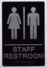 Staff Restroom Sign-Tactile Signs Staff Restroom Sign-Tactile Signs