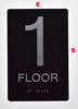 Floor Number Sign-Tactile Signs 1ST Floor Sign-Tactile Signs Floor Number Sign-Tactile Signs 1ST Floor Sign-Tactile Signs