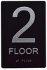 Floor Number Sign-Tactile Signs 2ND Floor Sign-Tactile Signs Floor Number Sign-Tactile Signs 2ND Floor Sign-Tactile Signs