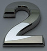 Apartment Number Sign/Mailbox Number Sign, Door Number Sign. Number 2 Apartment Number Sign/Mailbox Number Sign, Door Number Sign. Number 2