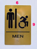 Stair D Sign-Tactile Signs - Gold Stair D Sign-Tactile Signs - Gold
