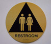 Unisex Restroom CA 128 Gold Unisex Restroom CA 128 Gold