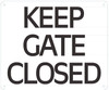 Keep GATE Door Closed HPD DOB SIGN Keep GATE Door Closed HPD DOB SIGN