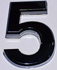 Apartment Number Sign/Mailbox Number Sign, Door Number Sign. Number 5Compliance Sign