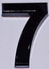 Apartment Number Sign/Mailbox Number Sign, Door Number Sign. Number 7 Apartment Number Sign/Mailbox Number Sign, Door Number Sign. Number 7