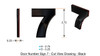 Apartment Number Sign/Mailbox Number Sign, Door Number Sign. Number 7 Apartment Number Sign/Mailbox Number Sign, Door Number Sign. Number 7