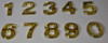 Apartment Number Sign/Mailbox Number Sign, Door Number Sign. Number 0 Gold
