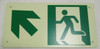 RUNNING MAN UP LEFT ARROWBuilding Sign