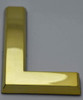 Apartment Number/Mailbox Number, Door Number. Letter L Gold Signage Apartment Number/Mailbox Number, Door Number. Letter L Gold Signage