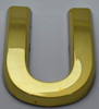 Apartment Number/Mailbox Number, Door Number. Letter U Gold Signage Apartment Number/Mailbox Number, Door Number. Letter U Gold Signage