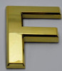 Apartment Number/Mailbox Number, Door Number. Letter F Gold Dob Sign Apartment Number/Mailbox Number, Door Number. Letter F Gold Dob Sign