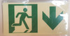 RUNNING MAN DOWN ARROWSignage