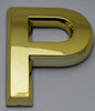 Apartment Number/Mailbox Number, Door Number. Letter P Gold Apartment Number/Mailbox Number, Door Number. Letter P Gold