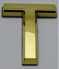 Apartment Number/Mailbox Number, Door Number. Letter T Gold Dob Sign Apartment Number/Mailbox Number, Door Number. Letter T Gold Dob Sign