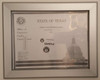 Business License Certificate Frame TX Compliance Sign Business License Certificate Frame TX Compliance Sign