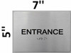 Entrance -Braille DOB SIGN with Raised Tactile Graphics and Letters Entrance -Braille DOB SIGN with Raised Tactile Graphics and Letters