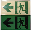 RUNNING MAN DOWN LEFT ARROW EXIT  Sign