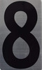 House Number/Apartment Number- Eight Signage House Number/Apartment Number- Eight Signage