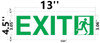 Exit  Glow in The Dark Safety Sign