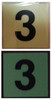 PHOTOLUMINESCENT DOOR IDENTIFICATION NUMBER 3 PHOTOLUMINESCENT DOOR IDENTIFICATION NUMBER 3