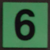 PHOTOLUMINESCENT DOOR IDENTIFICATION LETTER 6
