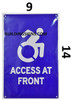 Access at Front Sign Access at Front Sign