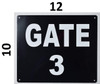 GATE #3 DOB SIGN GATE #3 DOB SIGN
