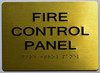 FIRE Control Panel Tactile- GoldSign