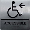 ACCESSIBLE Left Arrow Sign-Tactile Signs ACCESSIBLE Left Arrow Sign-Tactile Signs