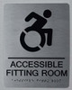 ACCESSIBLE Fitting Room Sign-Tactile Signs ACCESSIBLE Fitting Room Sign-Tactile Signs