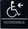 ACCESSIBLE Left Sign-Tactile Signs ACCESSIBLE Left Sign-Tactile Signs