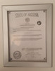 Certificate Frame state of Arizona Dob Sign Certificate Frame state of Arizona Dob Sign
