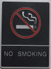NO Smoking Sign Braille Sign with Raised Tactile Graphics and Letters  Sign NO Smoking Sign Braille Sign with Raised Tactile Graphics and Letters  Sign