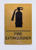 FIRE Extinguisher   GoldBuilding Sign