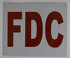 FDC  Building Sign FDC  Building Sign
