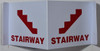 Stairway 3D Projection Sign/Stairway Hallway Sign