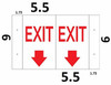 EXIT Arrow Down 3D Projection Sign/EXIT Arrow Down Hallway SAFETY SIGN EXIT Arrow Down 3D Projection Sign/EXIT Arrow Down Hallway SAFETY SIGN