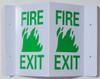 FIRE EXIT 3D Projection Sign/FIRE EXIT SIGNAGE FIRE EXIT 3D Projection Sign/FIRE EXIT SIGNAGE