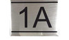 APARTMENT NUMBER BUILDING SIGN1A -BRUSHED ALUMINUM APARTMENT NUMBER BUILDING SIGN1A -BRUSHED ALUMINUM