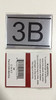 APARTMENT NUMBER BUILDING SIGN-3B -BRUSHED ALUMINUM
