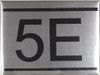 APARTMENT NUMBER -5E -BRUSHED ALUMINUM