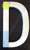 Aluminum Letter D BUILDING SIGN